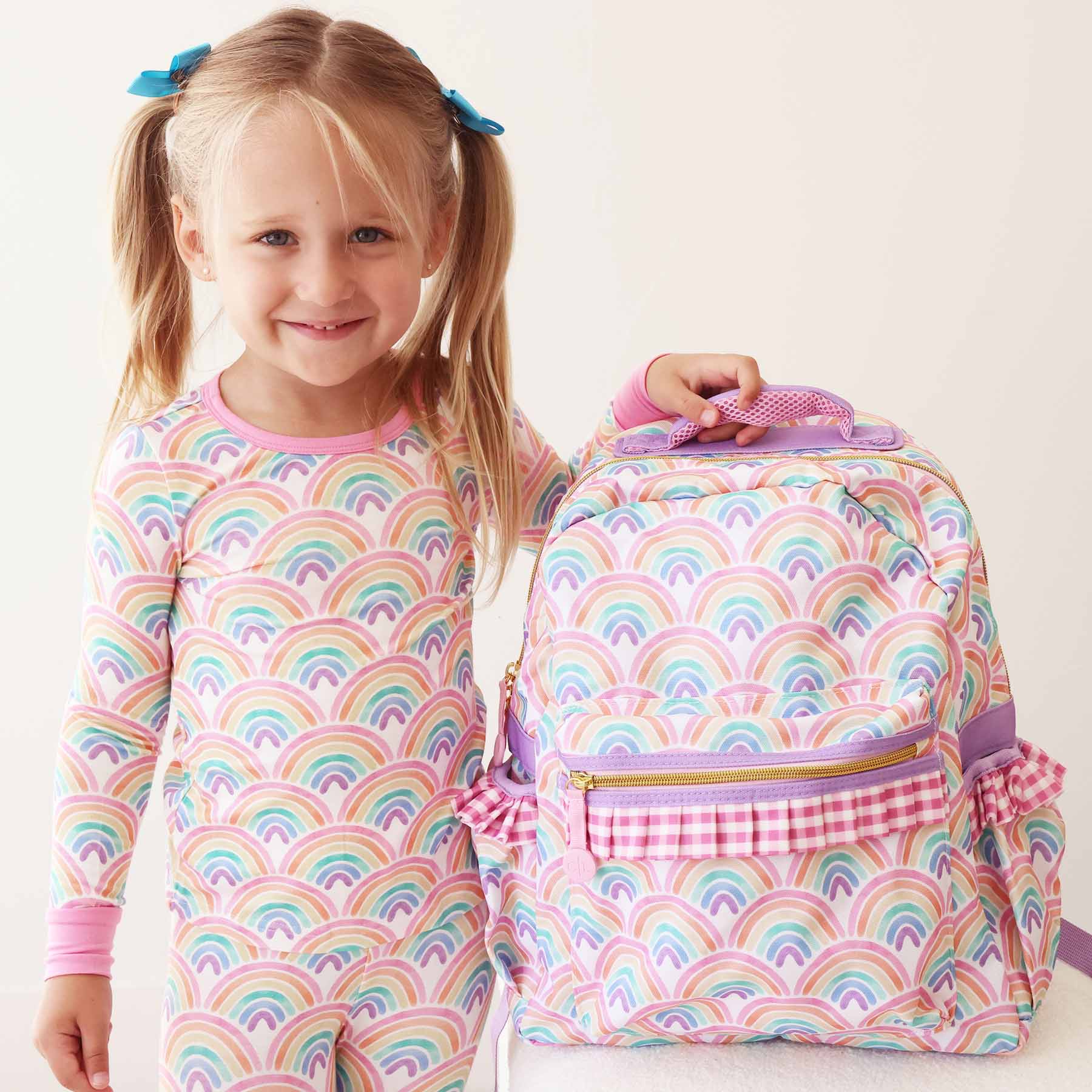  Kids Personalized Ruffle Backpack | Day Dream、mySite、layawaytickets