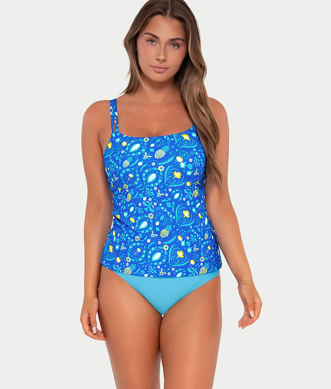  Printed Taylor Underwire Tankini Top、mySite、justintrudeaud