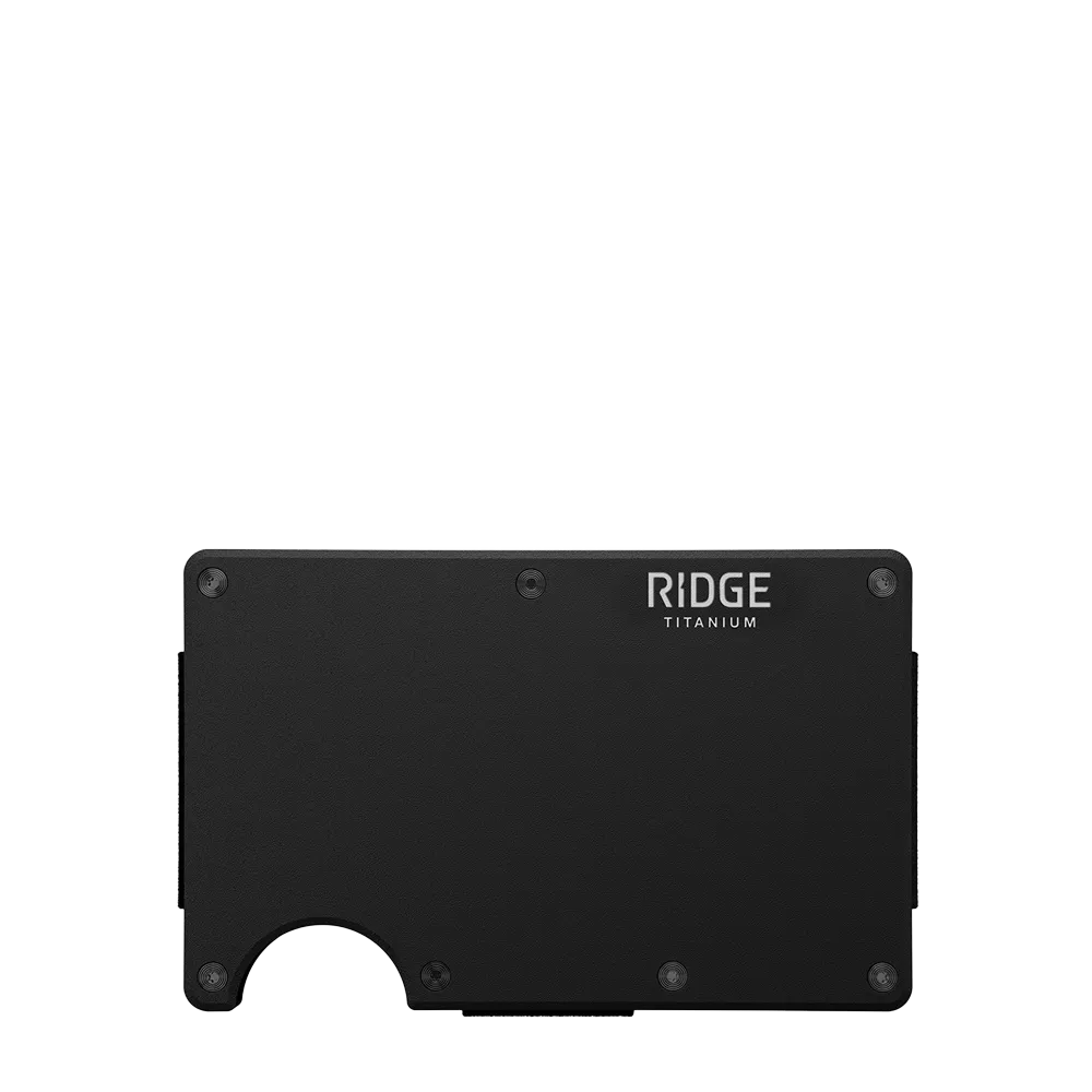 Ridge Wallet Titanium w/ Cash Strap、mySite、noshort