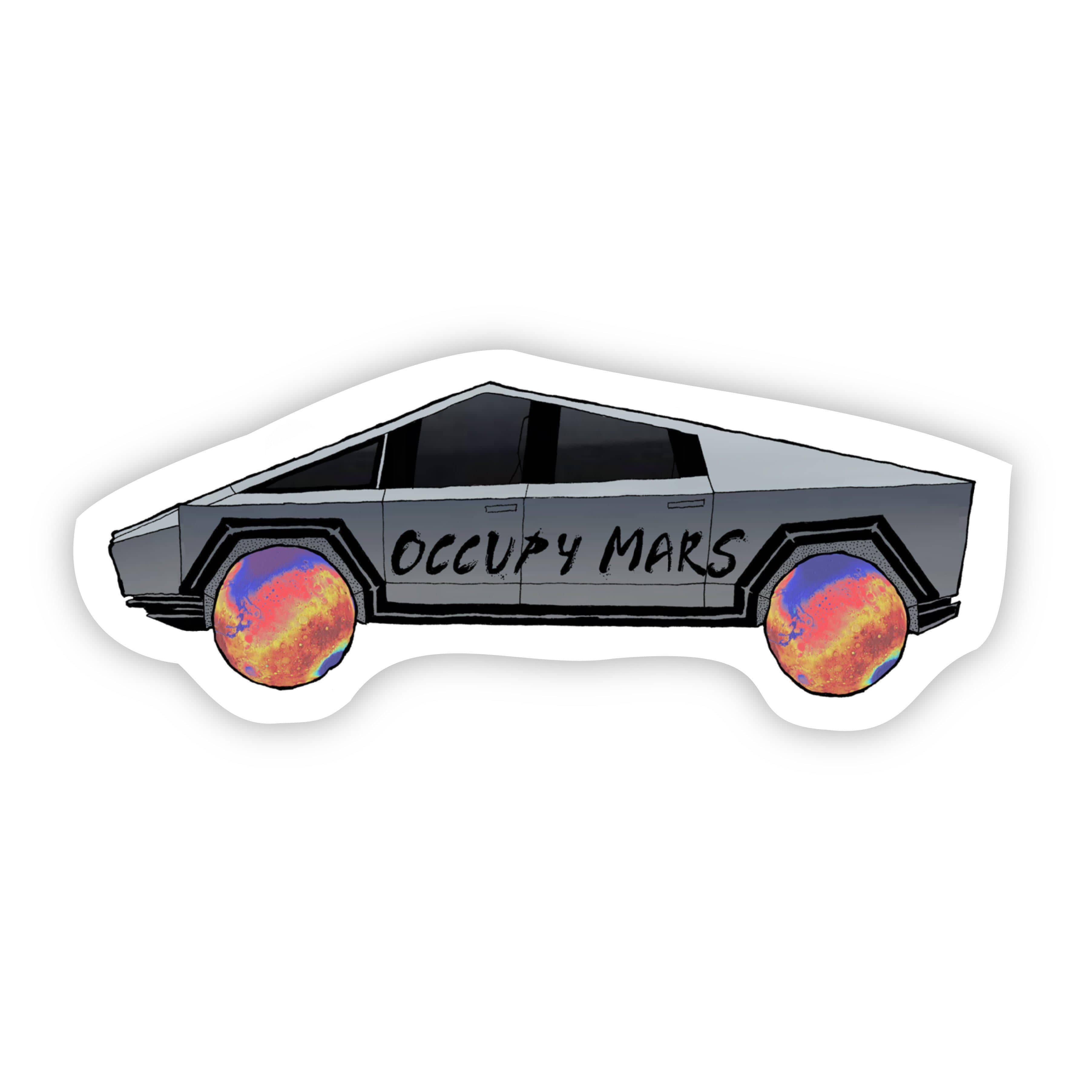  Occupy Mars Cybertruck Sticker、mySite、elrpsem3k