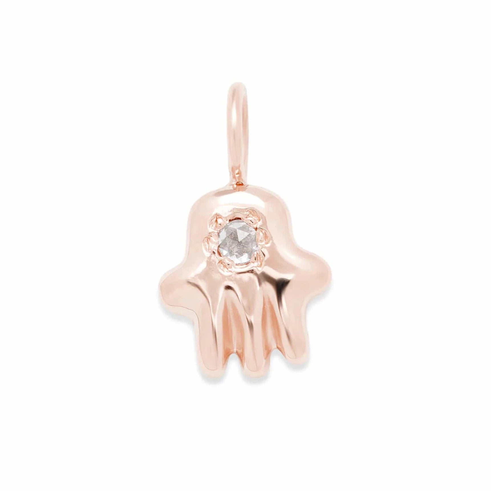 Custom Stone Hamsa Charm by Elisa Solomon - 14k Yellow, Rose or White Gold、mySite、topwebapps