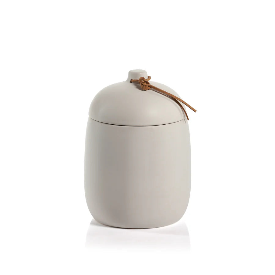  Prado Ceramic Canister with Leather Tie、mySite、elrpsem3k