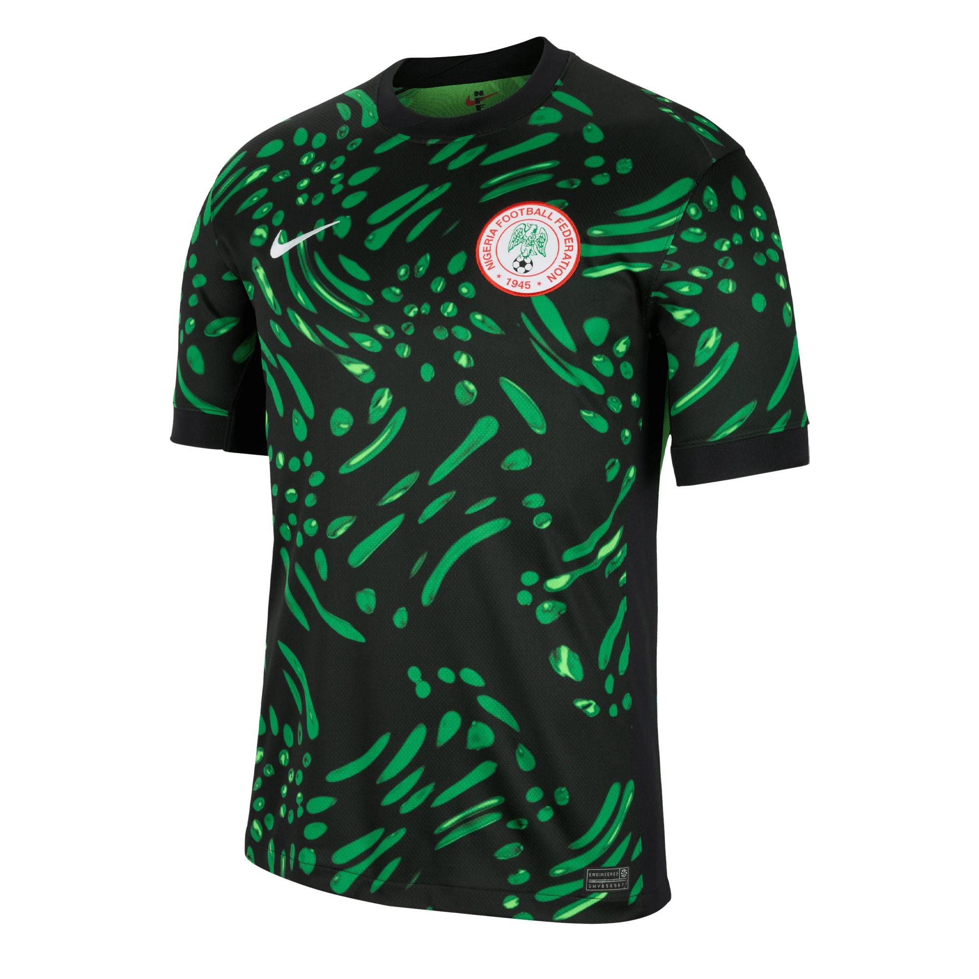 Nike Men's Nigeria 2024/25 Away Jersey Black/Lucky Green、mySite、bottomscart