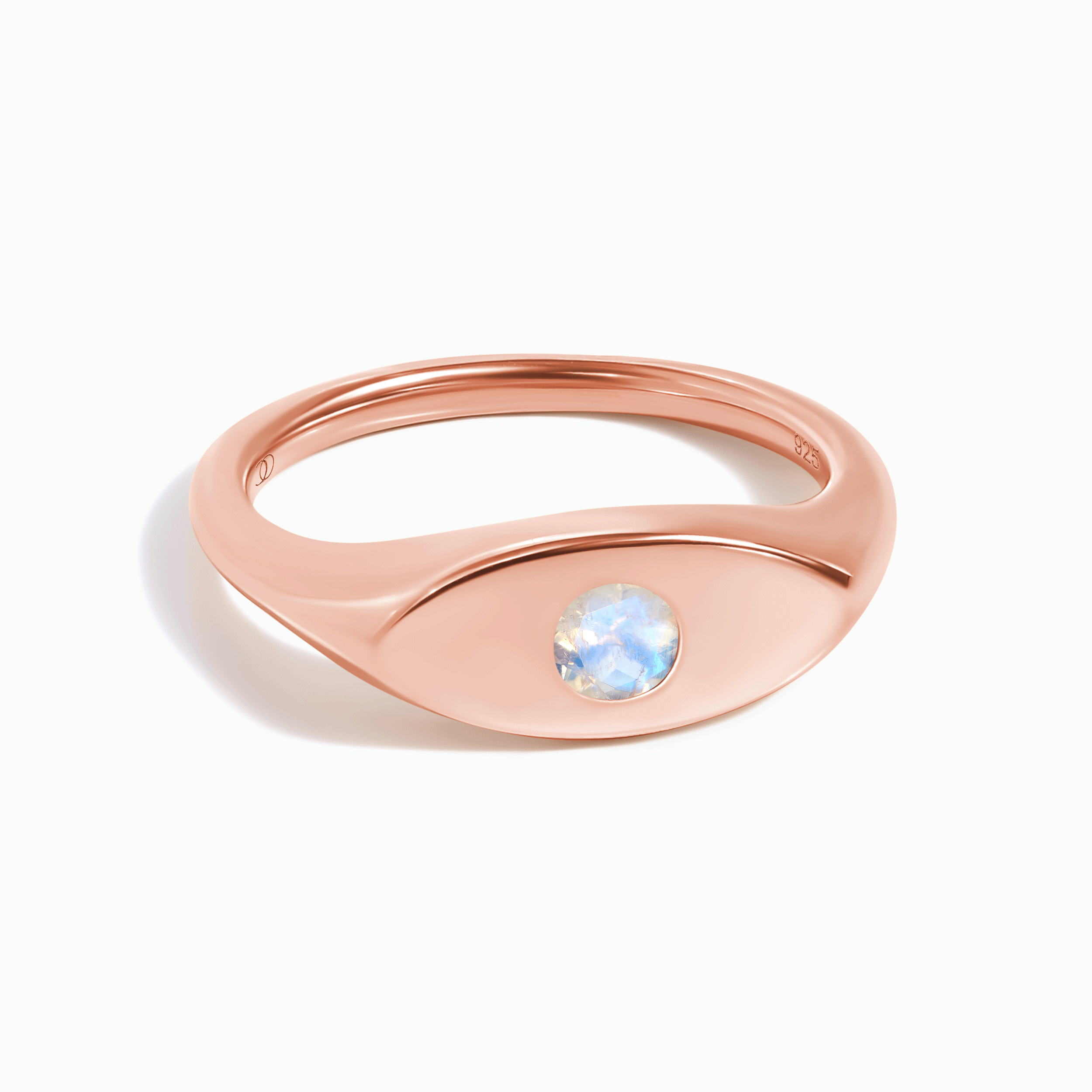 Moonstone Pinky Ring - Signet Lune、mySite、hinf8tx79