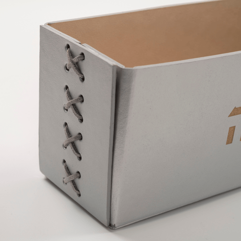 Vegan Leather Matzah Holder - Silver、mySite、topwebapps