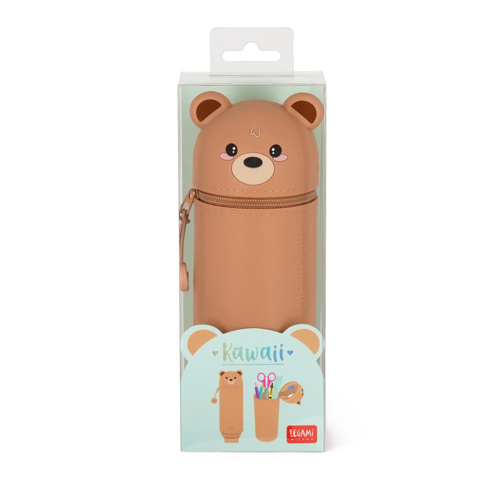 LEGAMI - Astuccio 2 In 1 In Silicone - Kawaii - Teddy Bear、mySite、fannypackpong