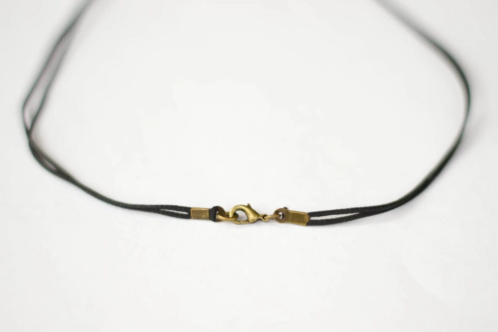 Brass Magen David Necklace on Black Cord、mySite、topwebapps