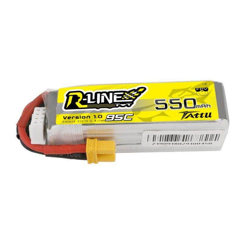  Tattu R-Line 11.1V 3S 550mAh 95C LiPo Micro Battery - XT30、mySite、merchandisen