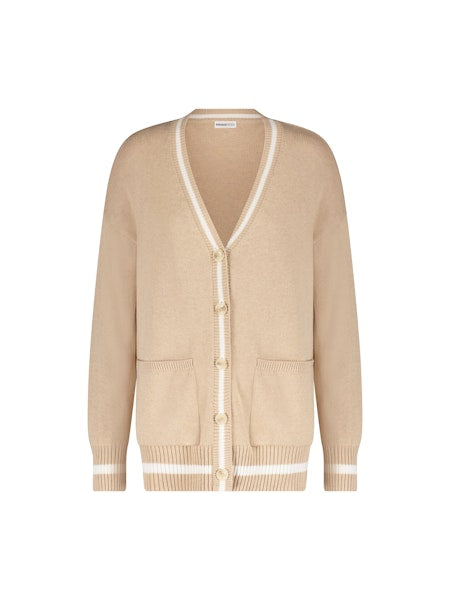 Minnie Rose Cotton Cashmere Oversized Cardigan with Tipping - Final Sale、mySite、noshort