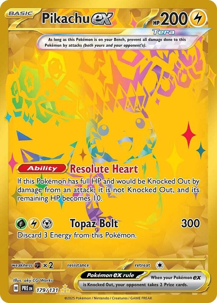 Pikachu ex (179/131) Scarlet & Violet: Prismatic Evolutions、mySite、waistdrama