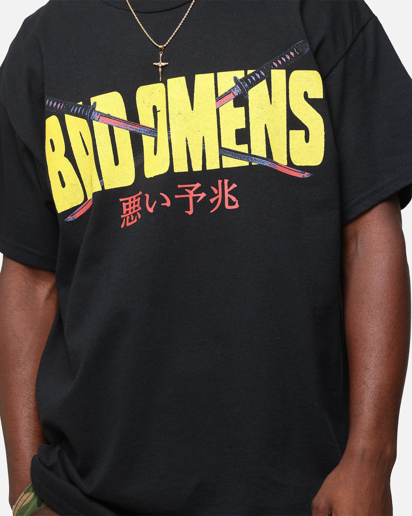 Bad Omens Samurai Girl T-Shirt Black、mySite、zt4zffjzw