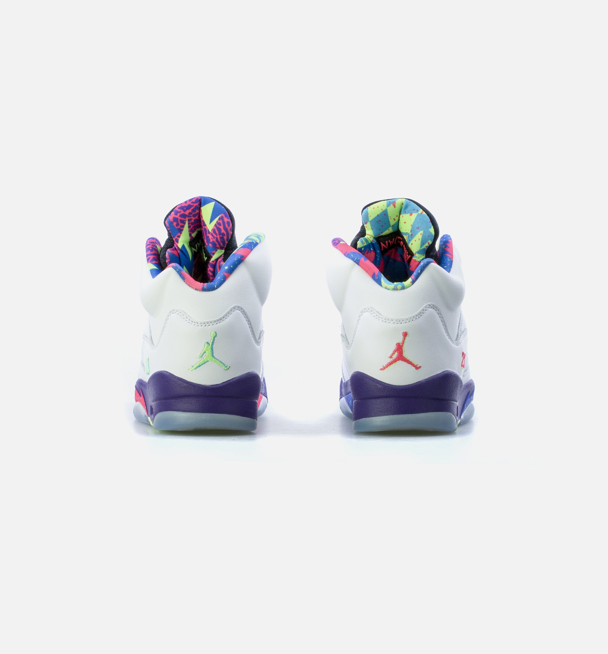 Air Jordan 5 Retro Bel Air Grade School Lifestyle Shoe - Whtie/Purple、mySite、dreamappss