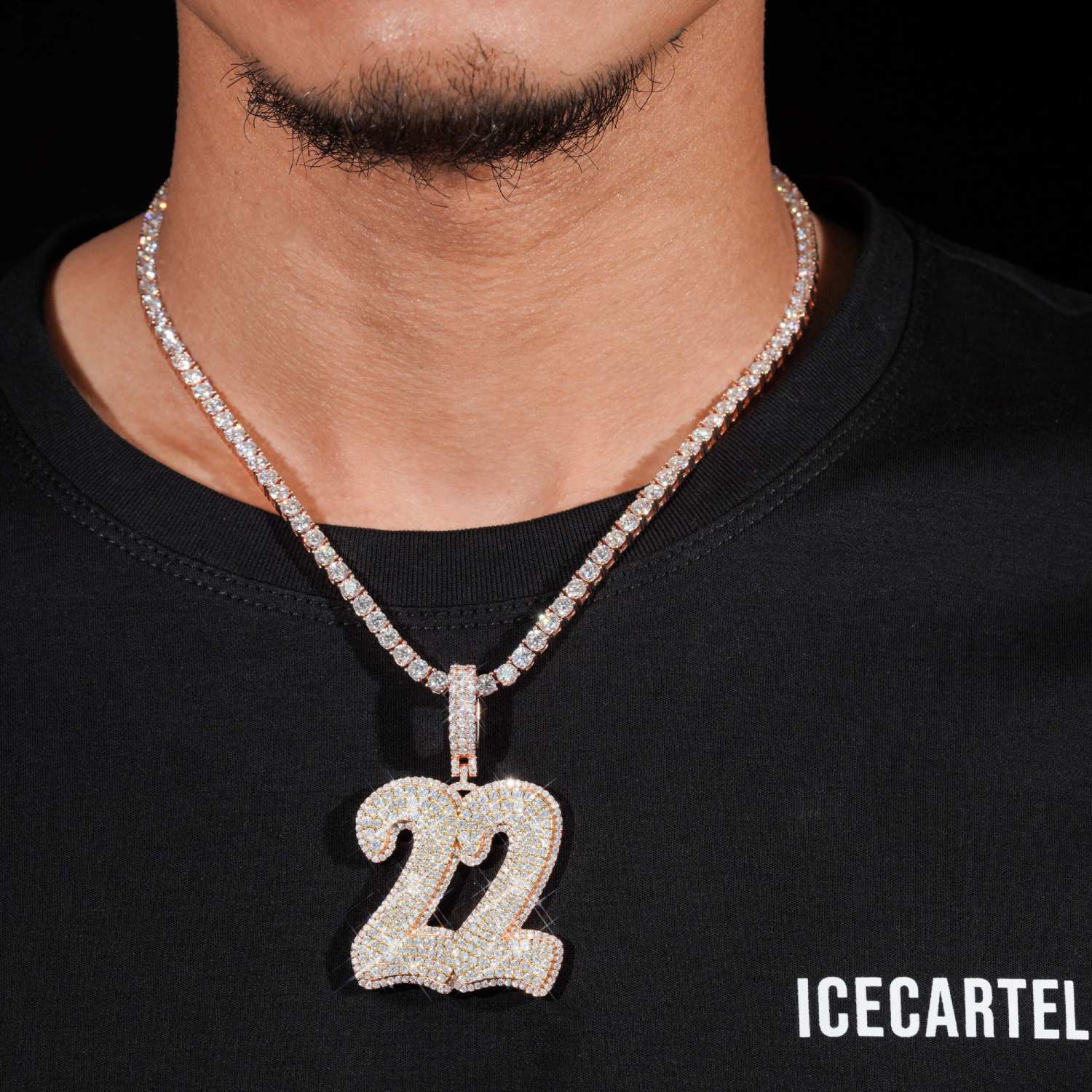 22 Custom Moissanite Pendant 14K Gold、mySite、hinf8tx79