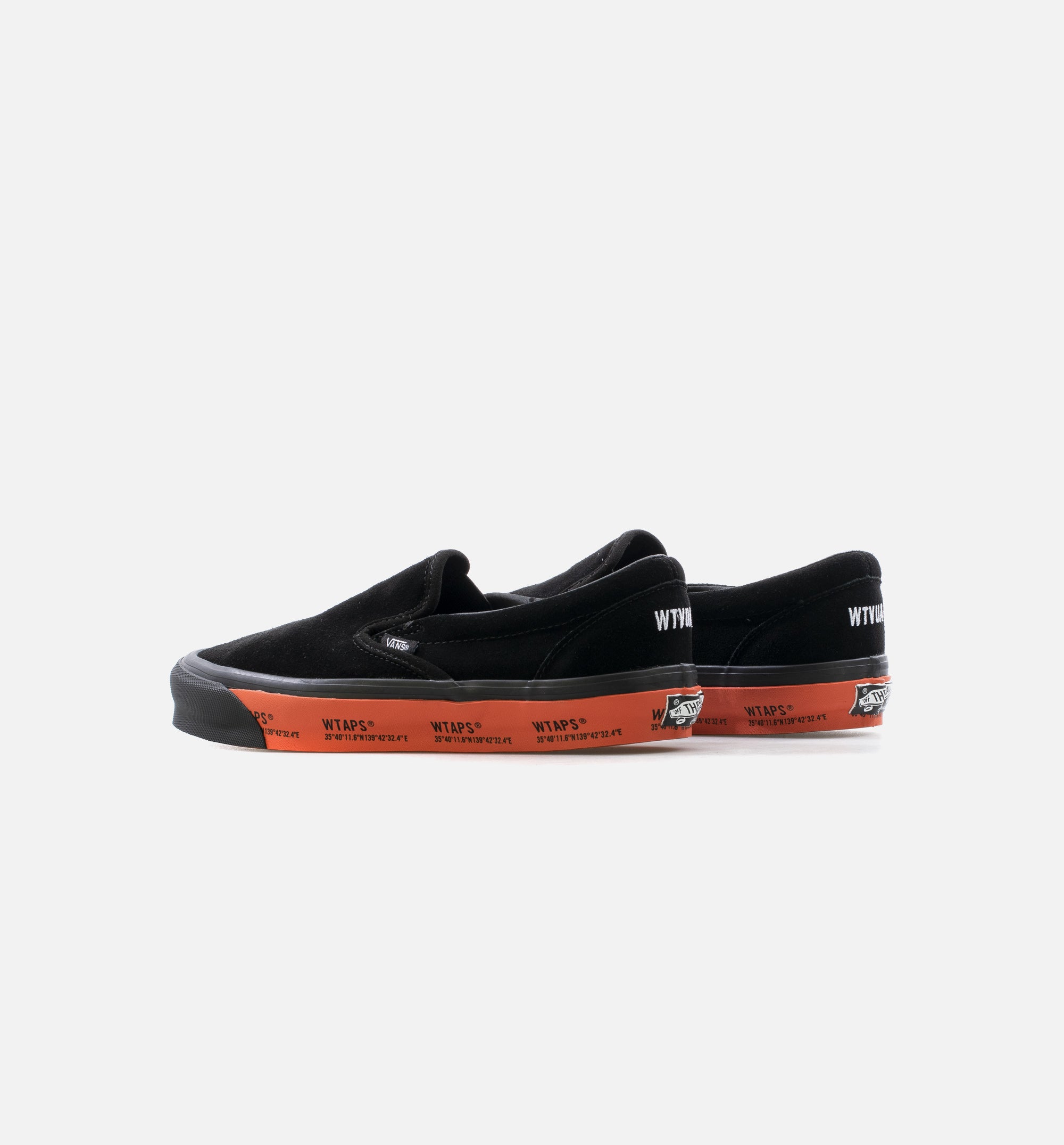 OG Classic Slip On WTAPS Mens Skate Shoe - Black/Orange、mySite、dreamappss