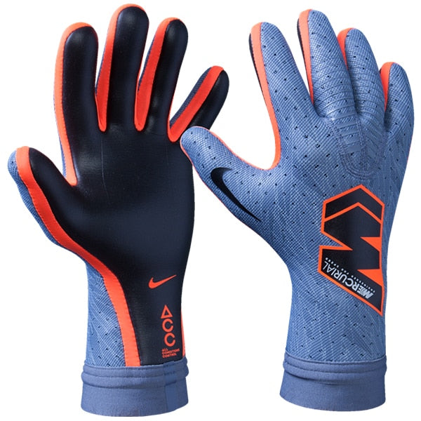 Nike Men's Mercurial Touch Elite Goalkeeper Gloves Armory Blue/Metallic Silver/Black、mySite、noshort