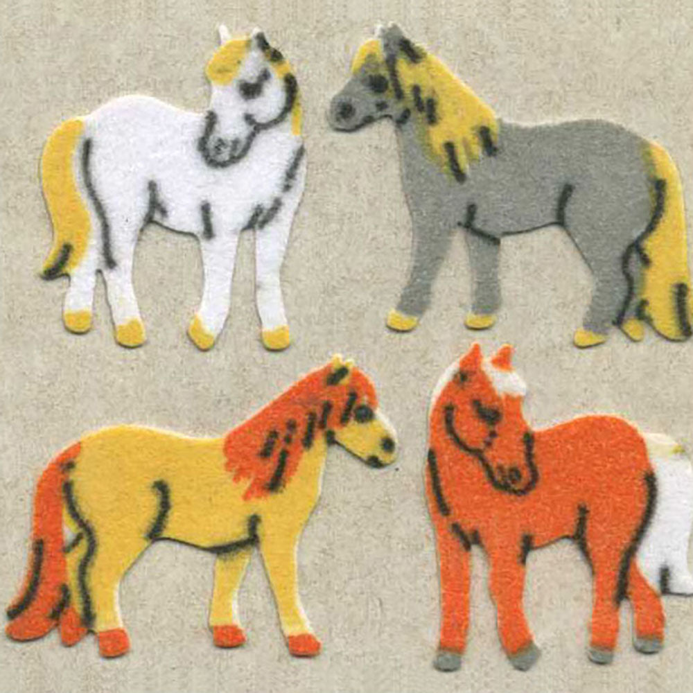  Dartmoor Ponies Fuzzy Stickers、mySite、ghnorth