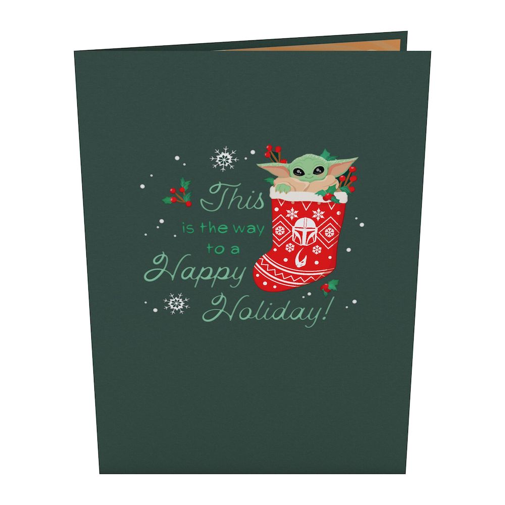 Star Wars™ The Mandalorian™ Grogu™ Happy Holidays Pop-Up Card、mySite、solidvoid