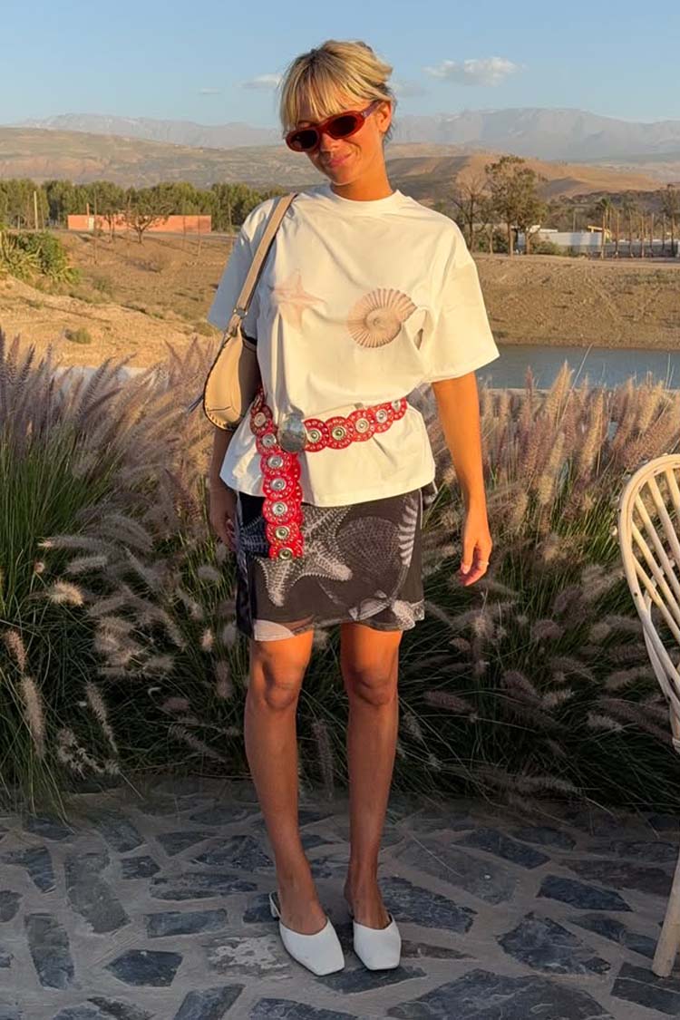 Black Seashell Mesh Mini Skirt、mySite、solidvoid