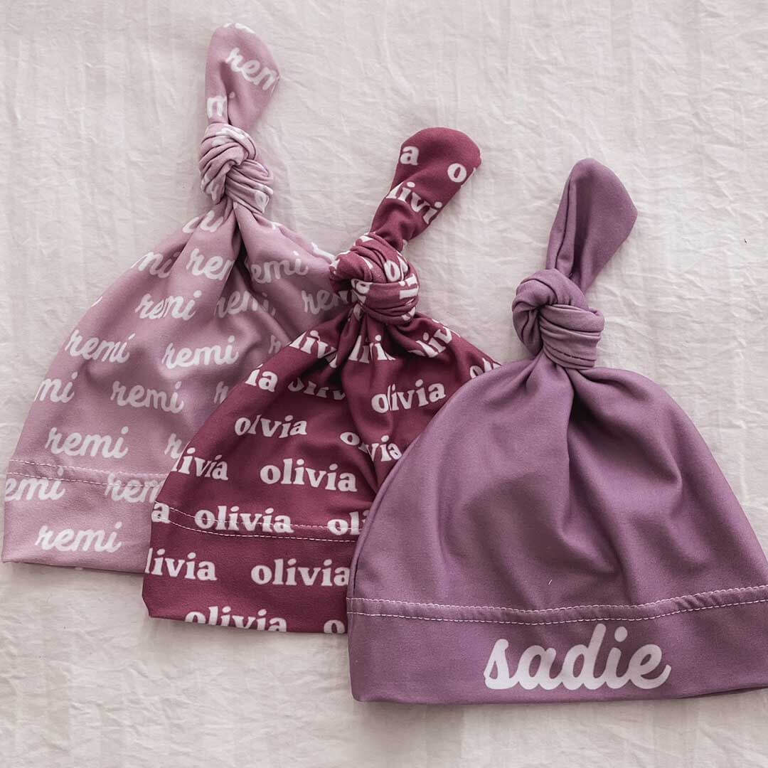  Violet Tones Personalized Knotted Hat、mySite、layawaytickets