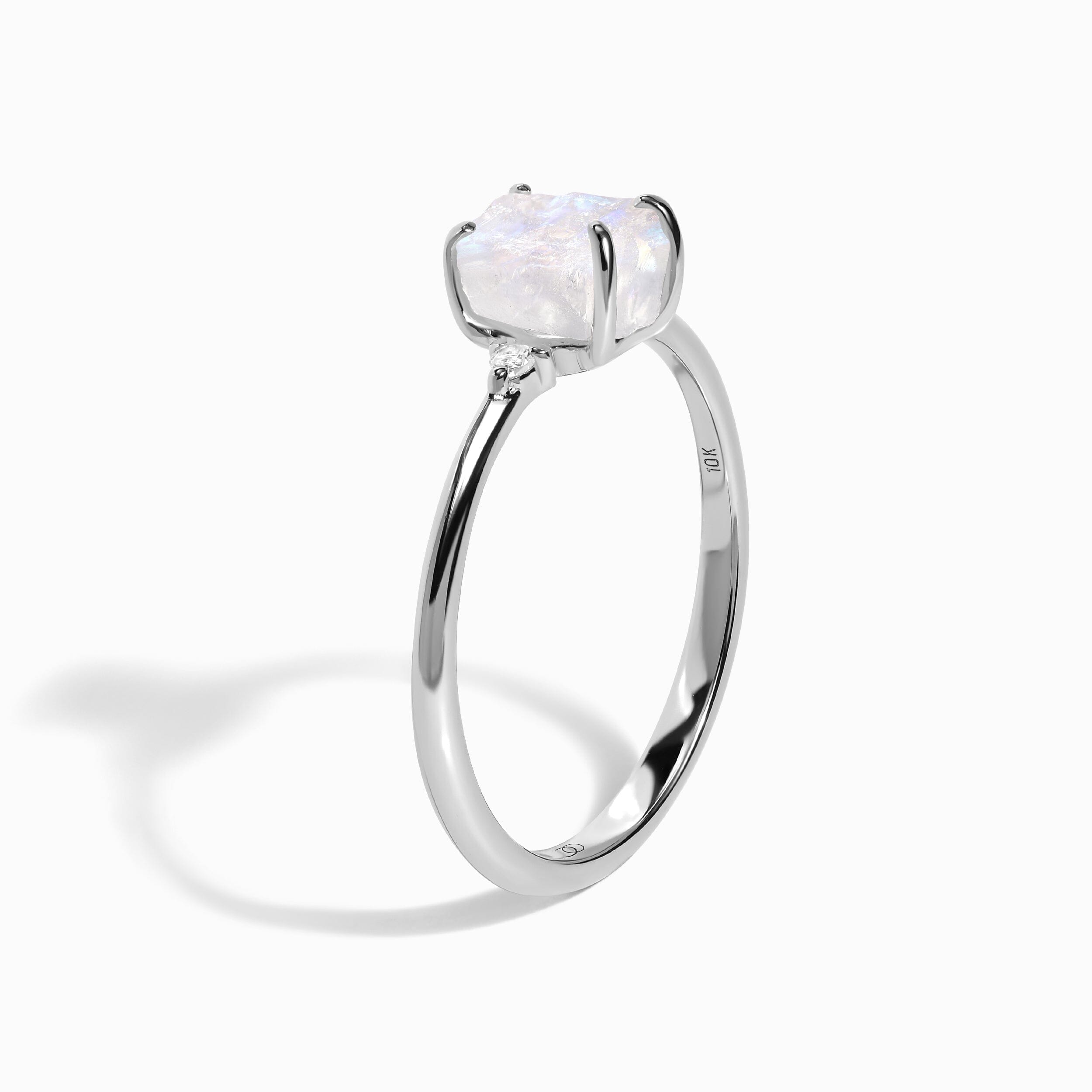 Moonstone Lab Diamond Ring - Petite Raw Allure、mySite、hinf8tx79