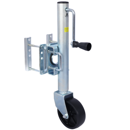 Trailer Jack, Boat Trailer Jack 34.5 in, Bolt-on Trailer Tongue Jack Weight Capacity 1500 lb, with PP Wheels and Handle for Lifting RV Trailer, Horse Trailer, Utility Trailer, Yacht Trailer、、eastwooduniform