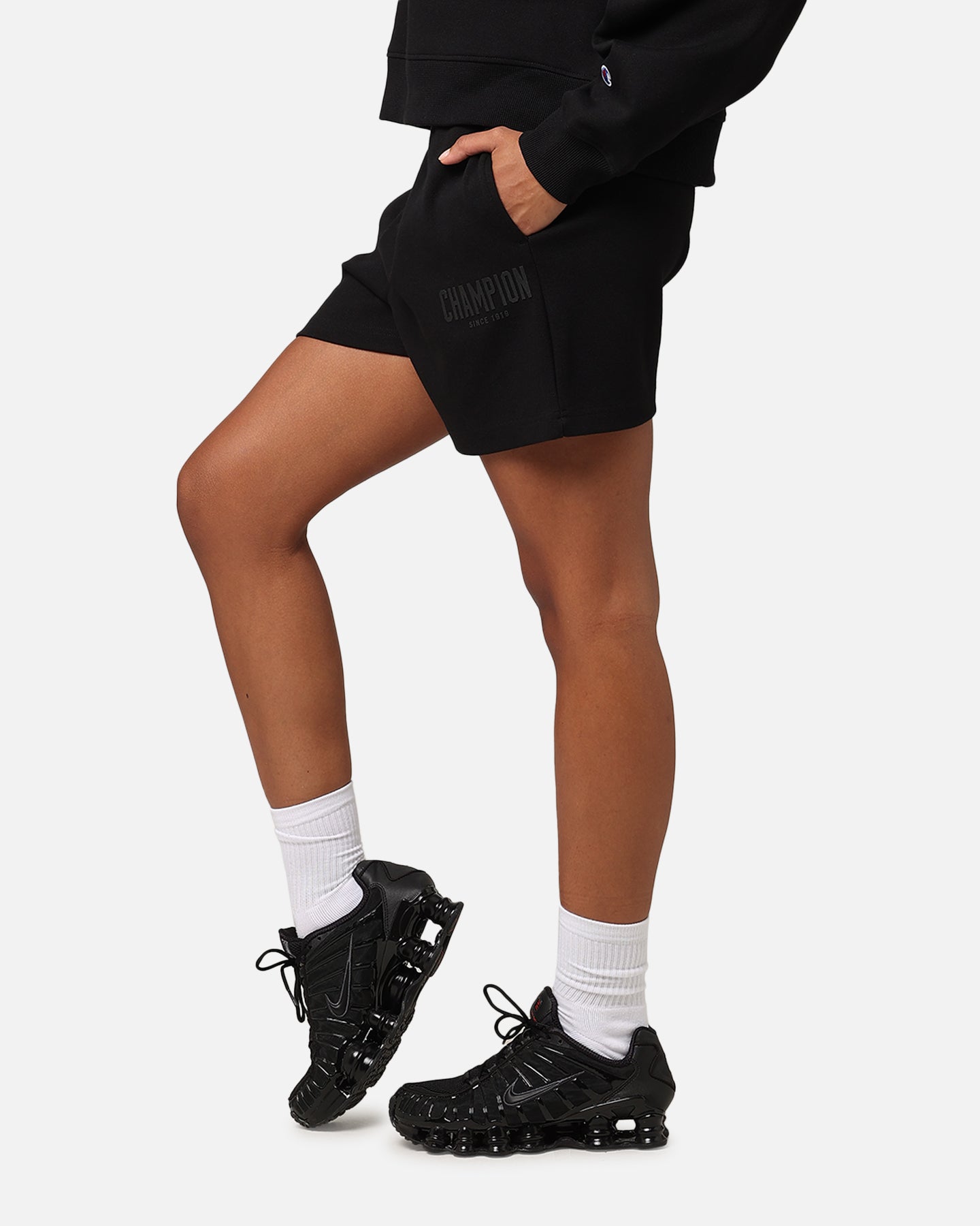 Champion Women's Rochester Base Shorts Black、mySite、zt4zffjzw