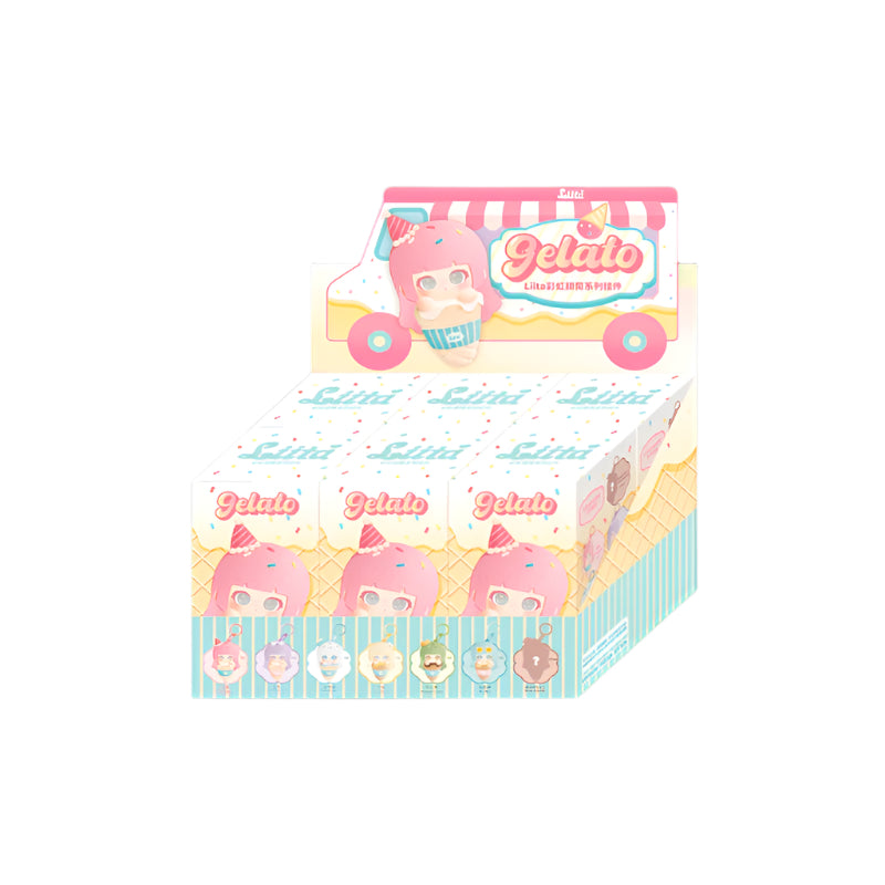  【NEW】TNTSPACE Liita Rainbow Cone Series Plush Keychain、mySite、greenlandpopulation