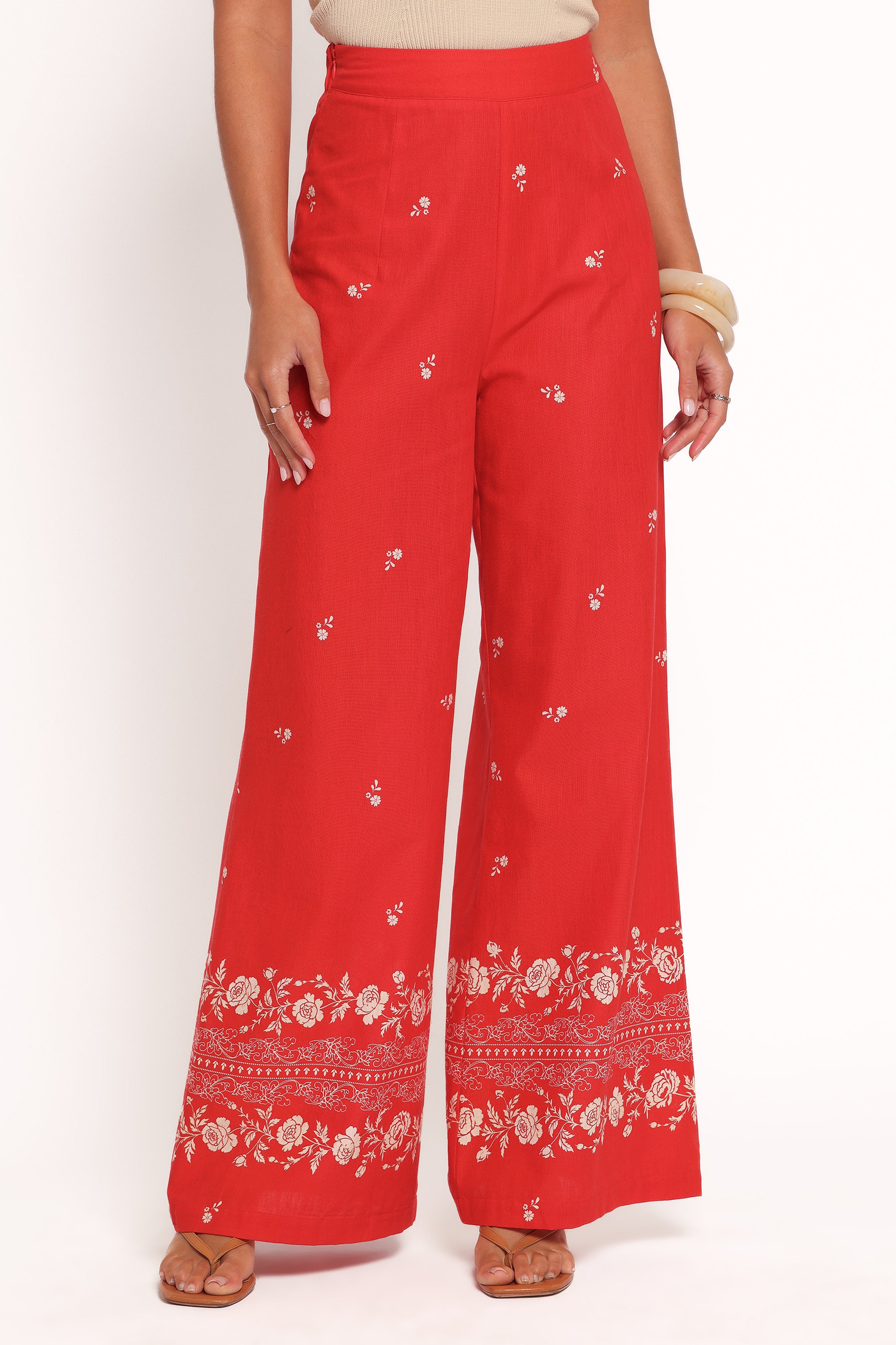  Ilara Pant - Red Floral、mySite、sugarbowlscore
