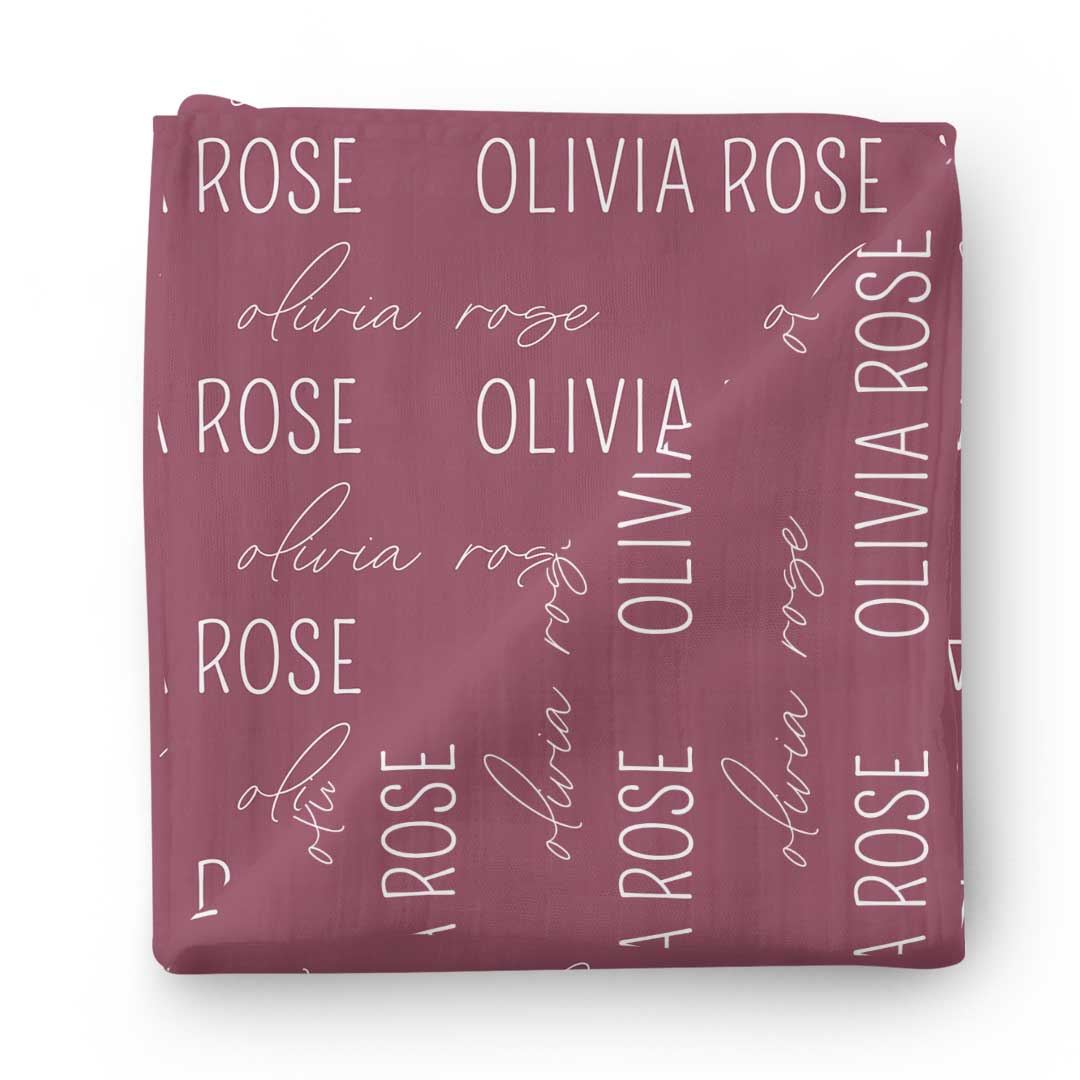  Personalized Boysenberry Baby Name Swaddle Blanket、mySite、layawaytickets
