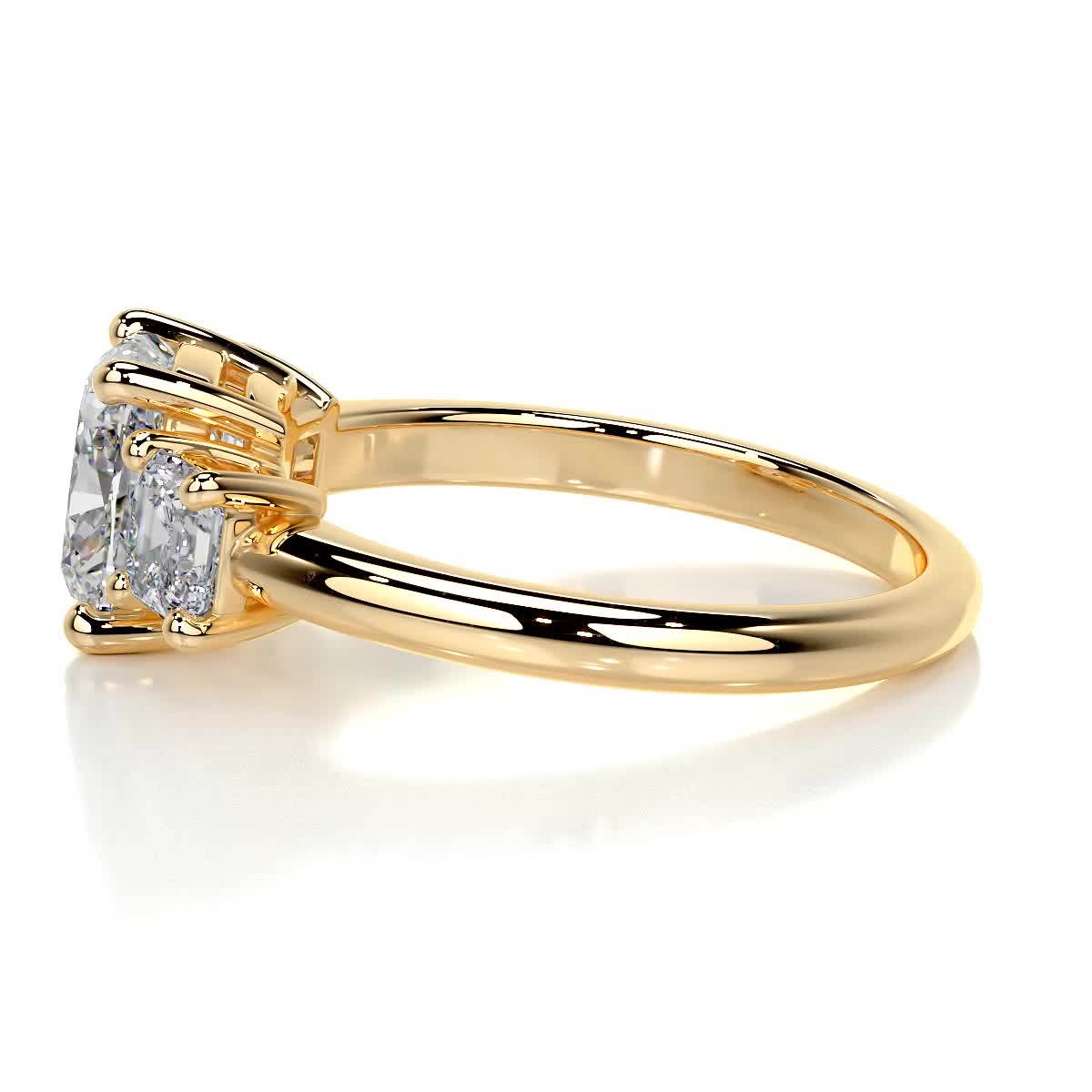 Amanda Diamond Engagement Ring -18K Yellow Gold、mySite、hinf8tx79