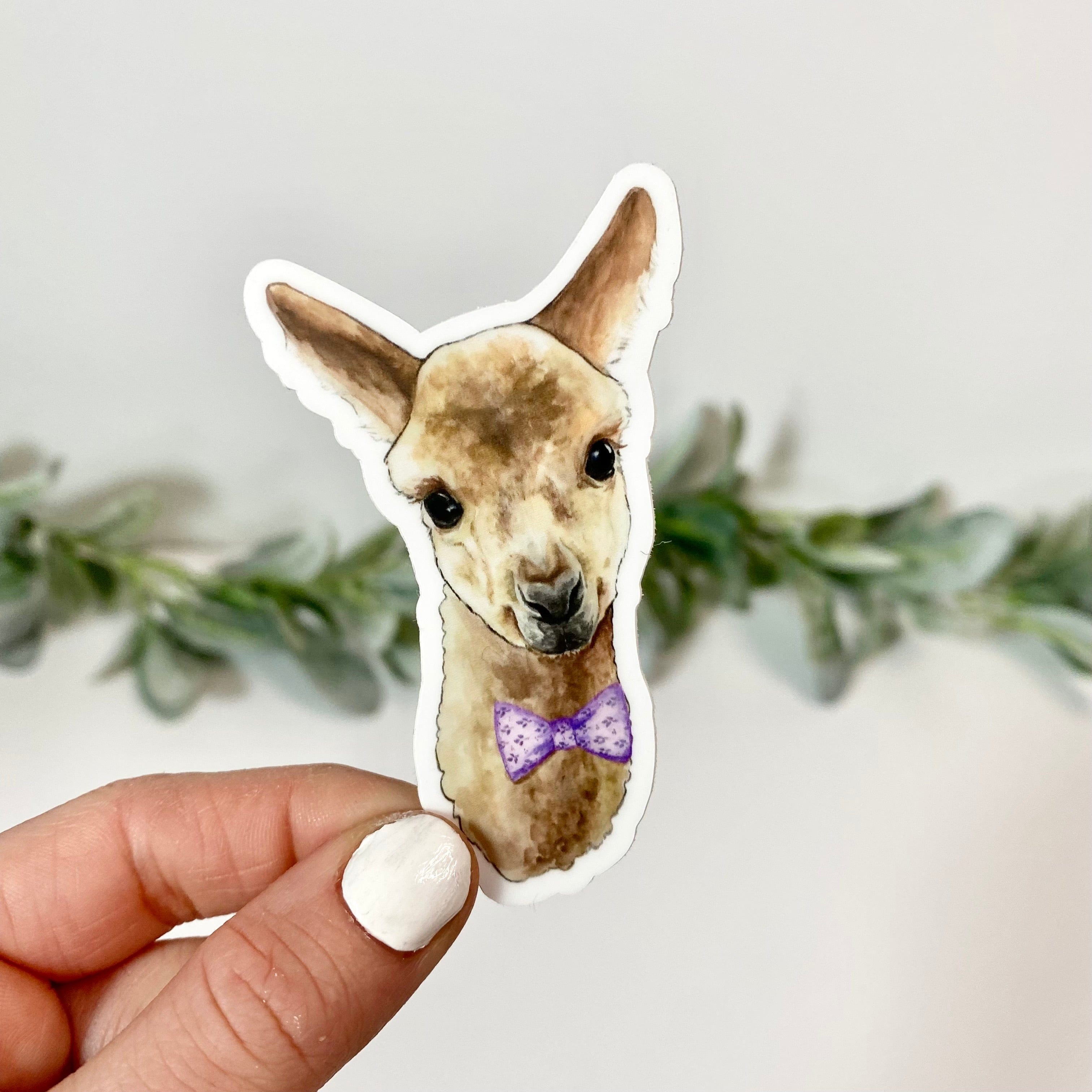  Alpaca With Bow Tie Sticker、mySite、ghnorth