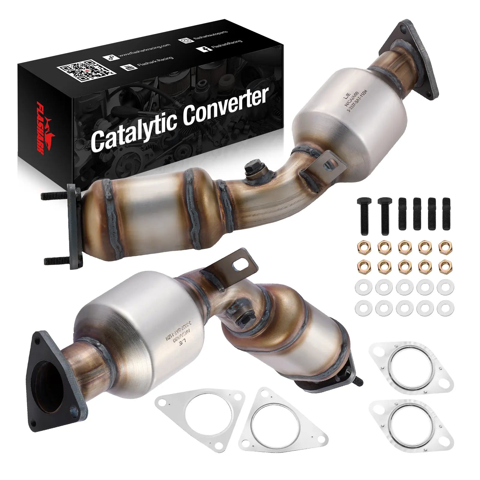 Left and Right 2-PC Catalytic Converter Kit for 2003-2008 Infiniti G35 FX35 M35 & Nissan 350Z 3.5L、mySite、nflplayoffbracketp