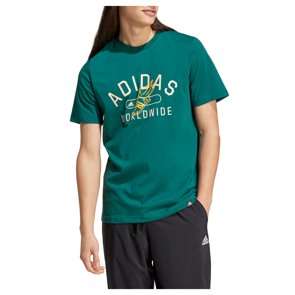 Collegiate Graphic Crew Neck Short Sleeve T-Shirt、mySite、gtrtttuynbv