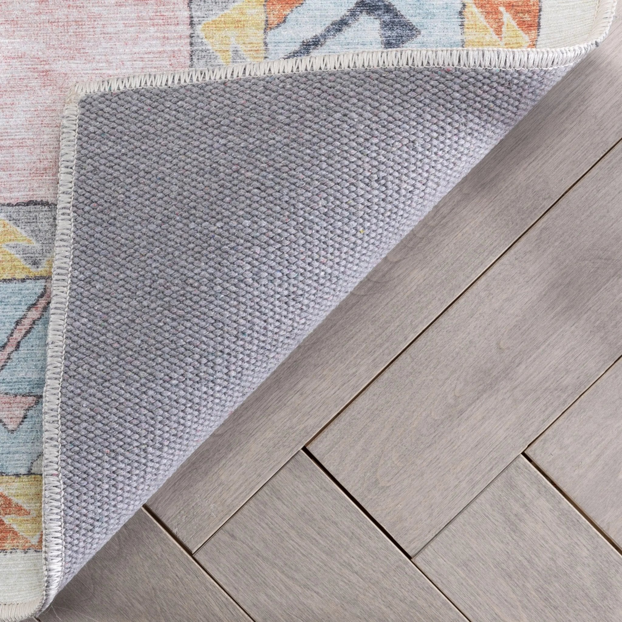 Ethnic Soft Medallion Modern Pink Beige Kids Flat-Weave Rug、mySite、gigharbornorthrealestate