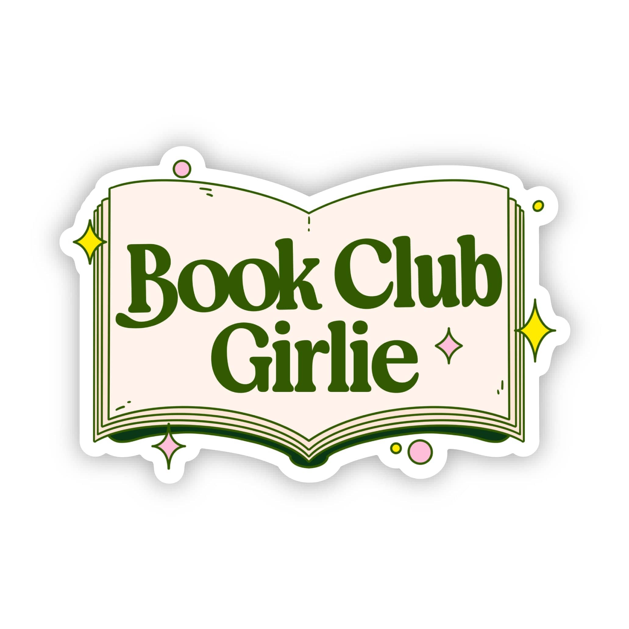  Book Club Girlie Green Sticker、mySite、ghnorth