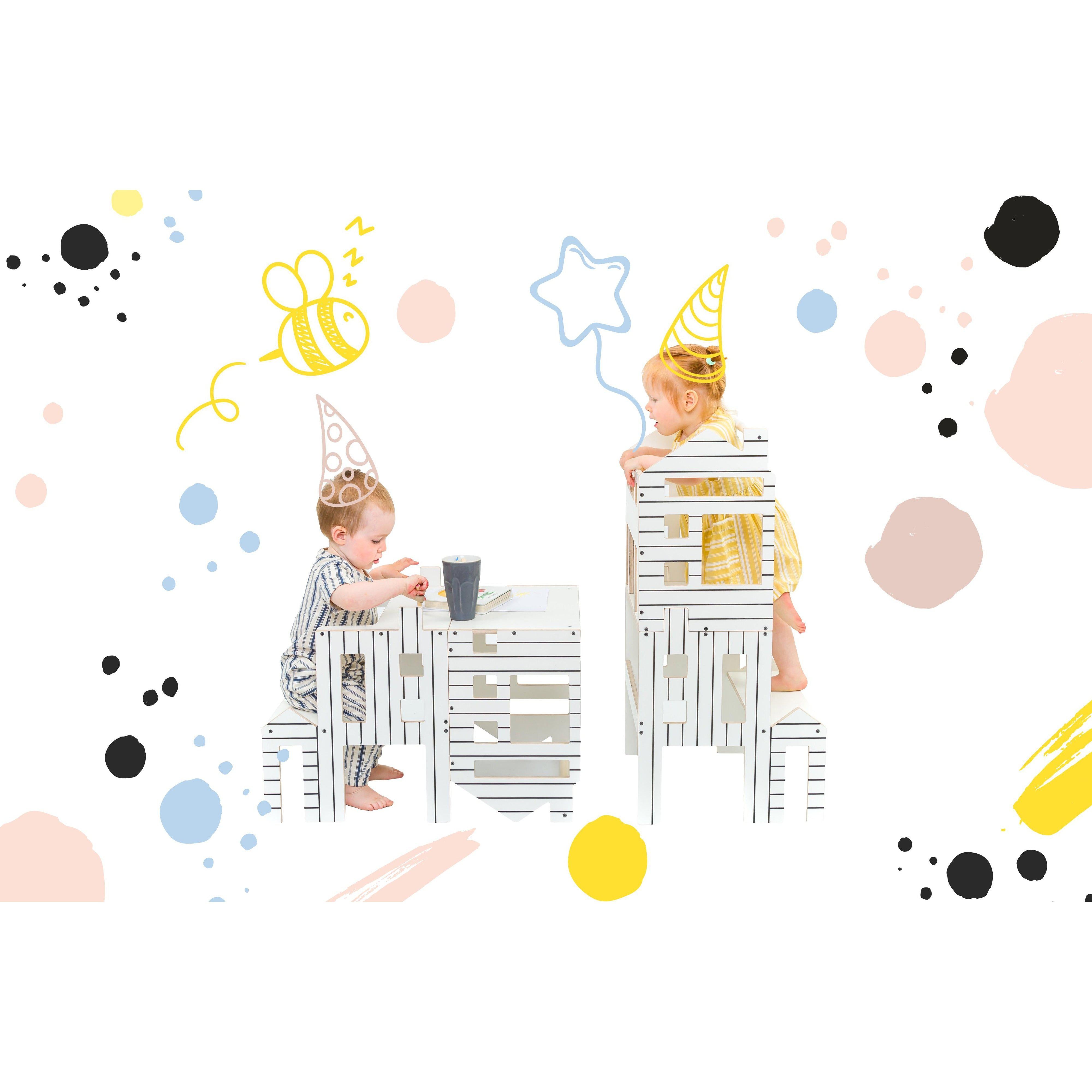 Wooden Multi-Function Learning Tower Dollhouse、mySite、gigharbornorthrealestate