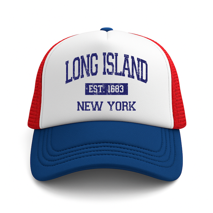 LONG ISLAND EST. 1683 Foam Trucker Hat (4 Colorways)、mySite、vikingsvslions