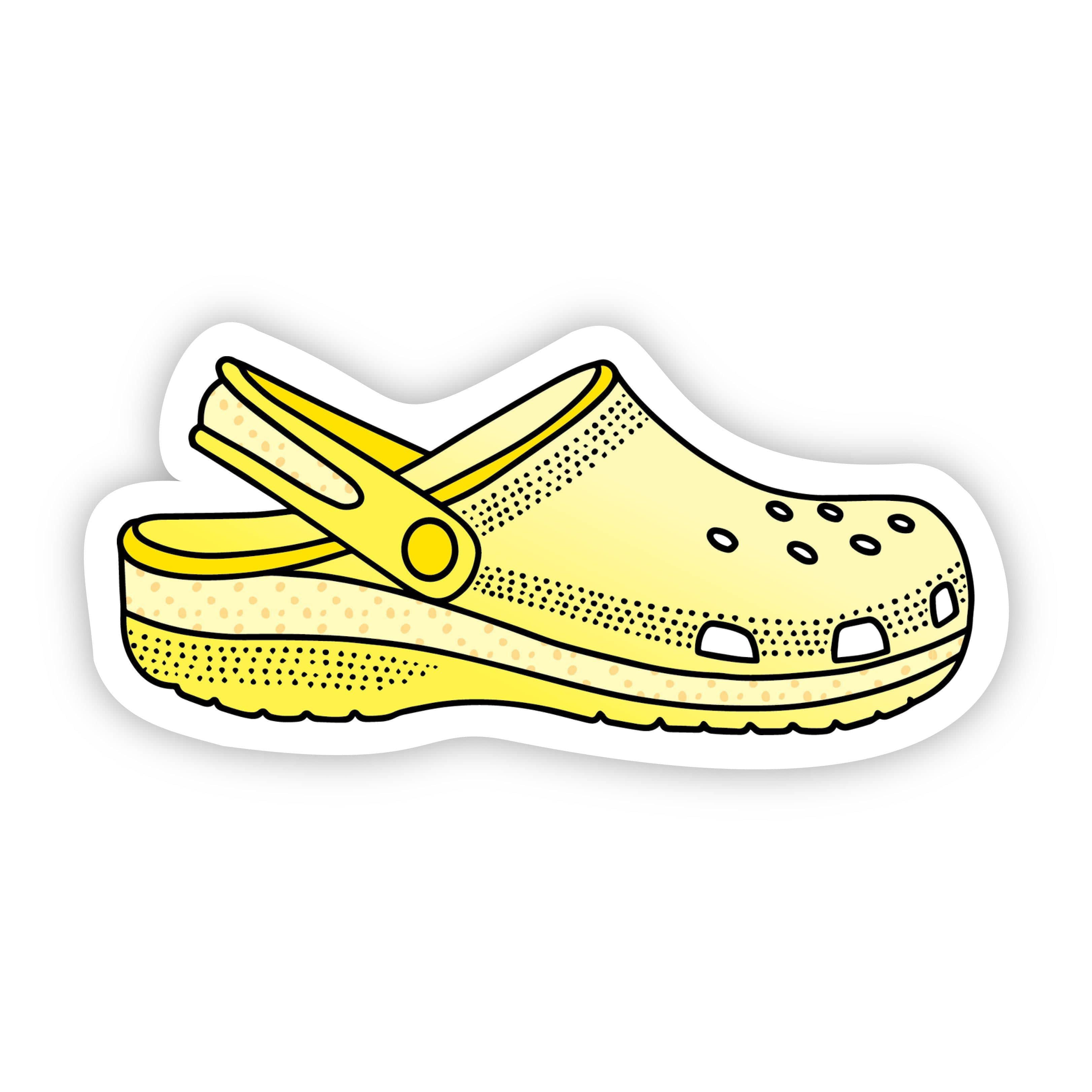  Croc Yellow Aesthetic Sticker、mySite、elrpsem3k