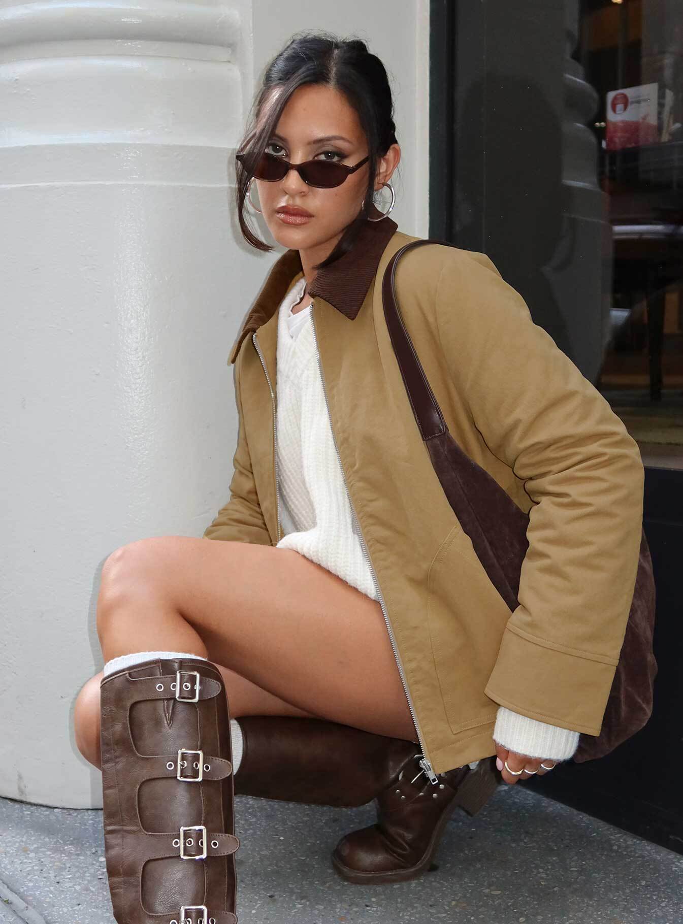 Chesterbrook Jacket Brown、mySite、solidvoid