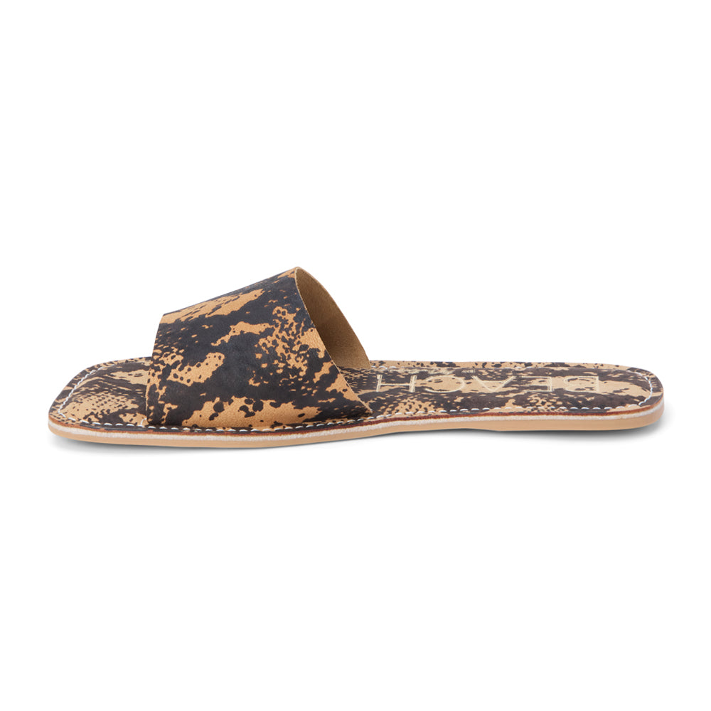 Bali Snake Print Slide Flat Sandals、mySite、gtrtttuynbv