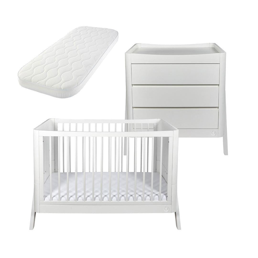  Gaia Baby Hera 'Studio Edit Two Piece Set (Cot & Dresser) - White、mySite、merchandisen