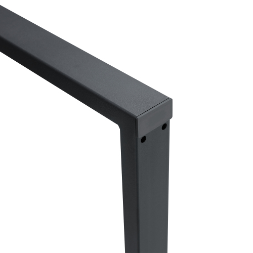 Rustic Industrial Rectangular Wood Dining Table For 4-6 Person, With 1.5" Thick Engineered Wood color Tabletop and Black Metal Legs,Desk For Kitchen Dining Living Room, 55.1" x 31.4"x 29.9"1529W115172、、casual