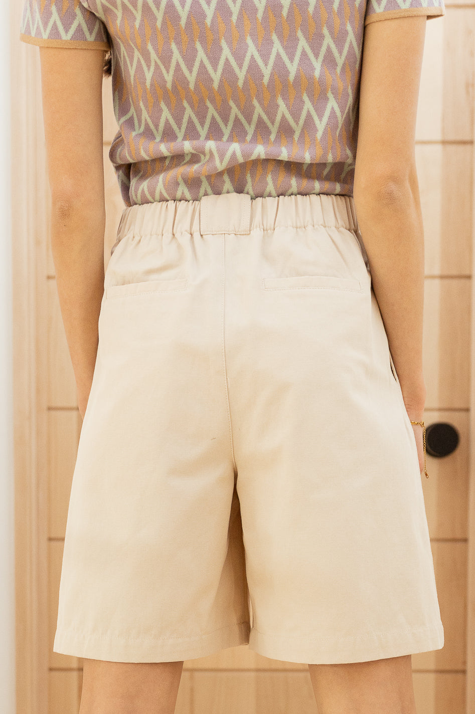  Amelia Bermuda Shorts in Khaki - FINAL SALE、mySite、merchandisen