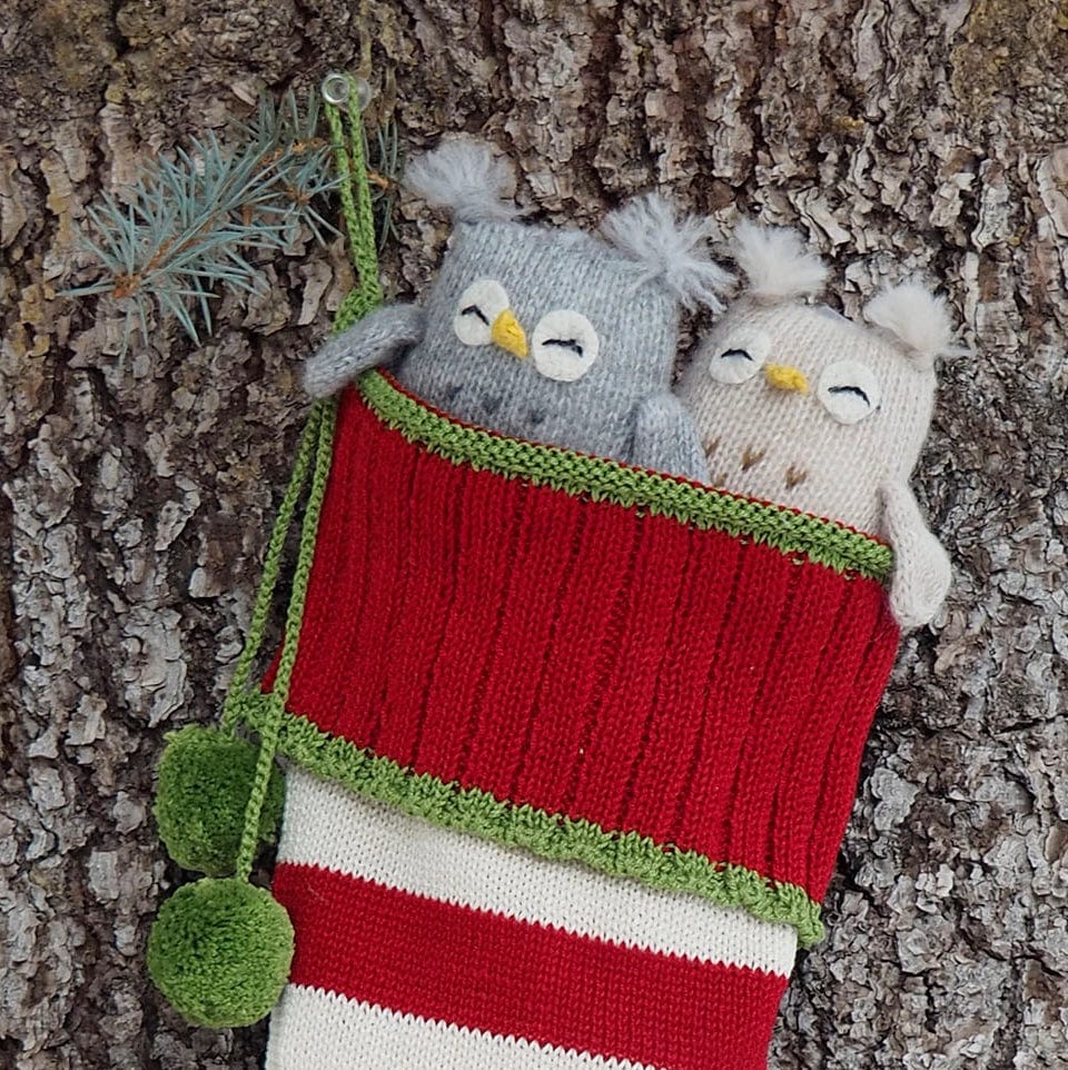 Handmade Owl Knit Ornaments Adorable! Made in Peru、mySite、g9winljtr