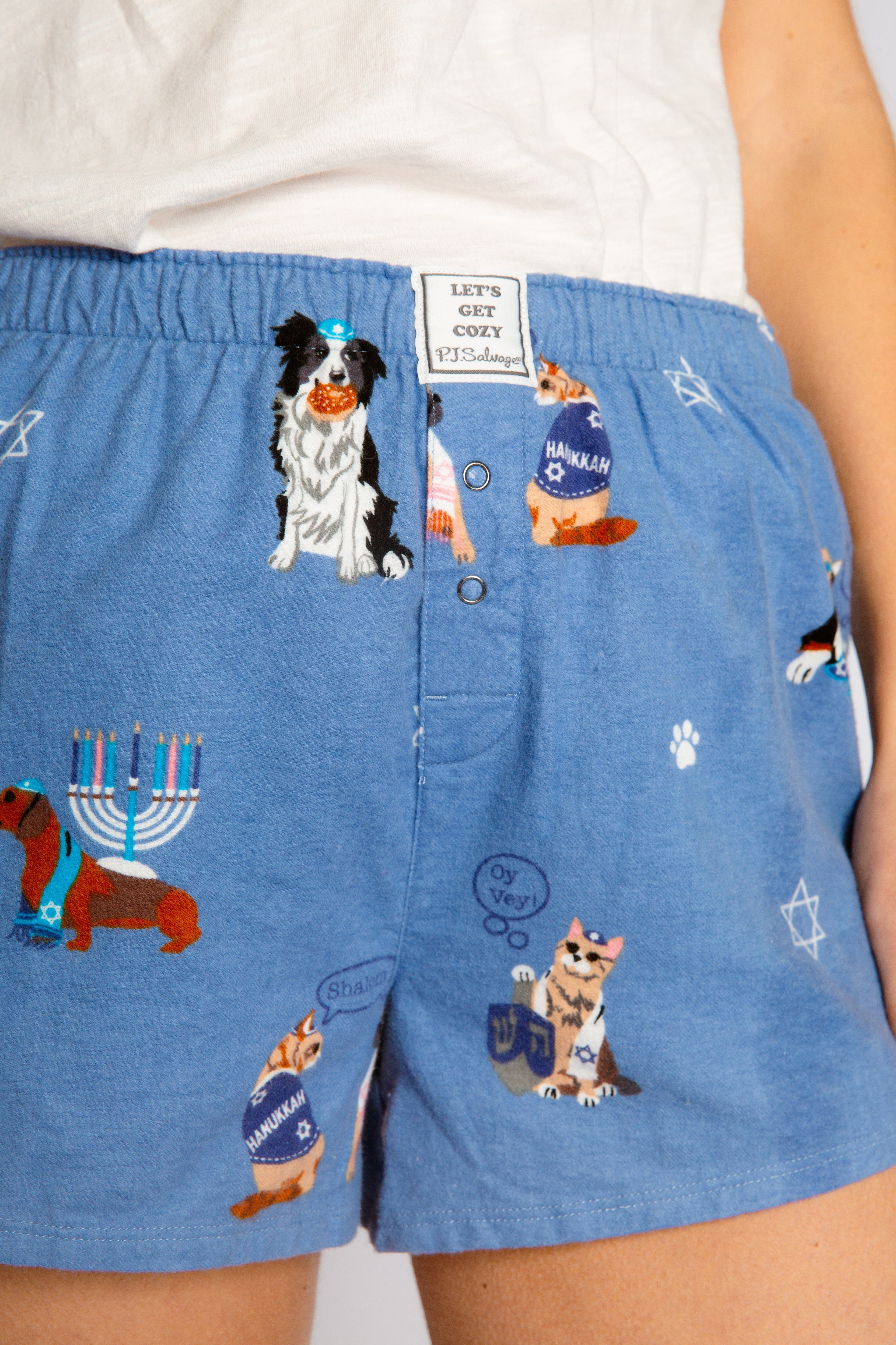 Love You a Latke Pajamas Shorts by P.J. Salvage - (Sizes XS - XL)、mySite、topwebapps