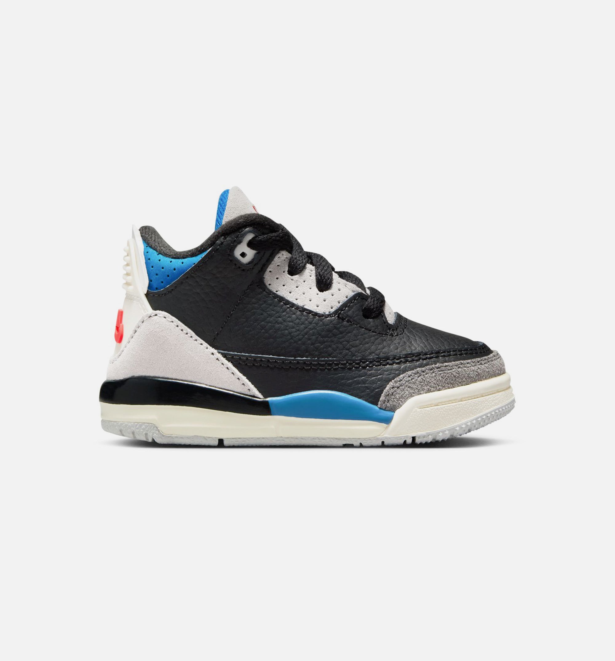 Air Jordan 3 Retro OG Rare Air Infant Toddler Lifestyle Shoe - Black/Chile Red/Neutral Grey Free Shipping、mySite、dreamappss