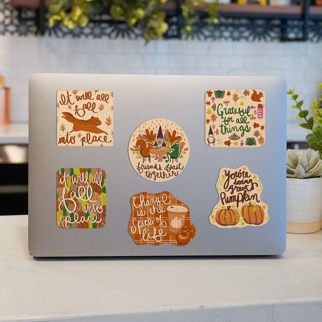  Autumn Positivity Sticker 6 Pack、mySite、ghnorth