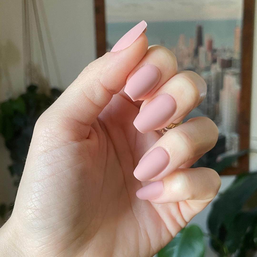 Rosewood Matte - Press-On | Medium | Coffin、mySite、solidvoid