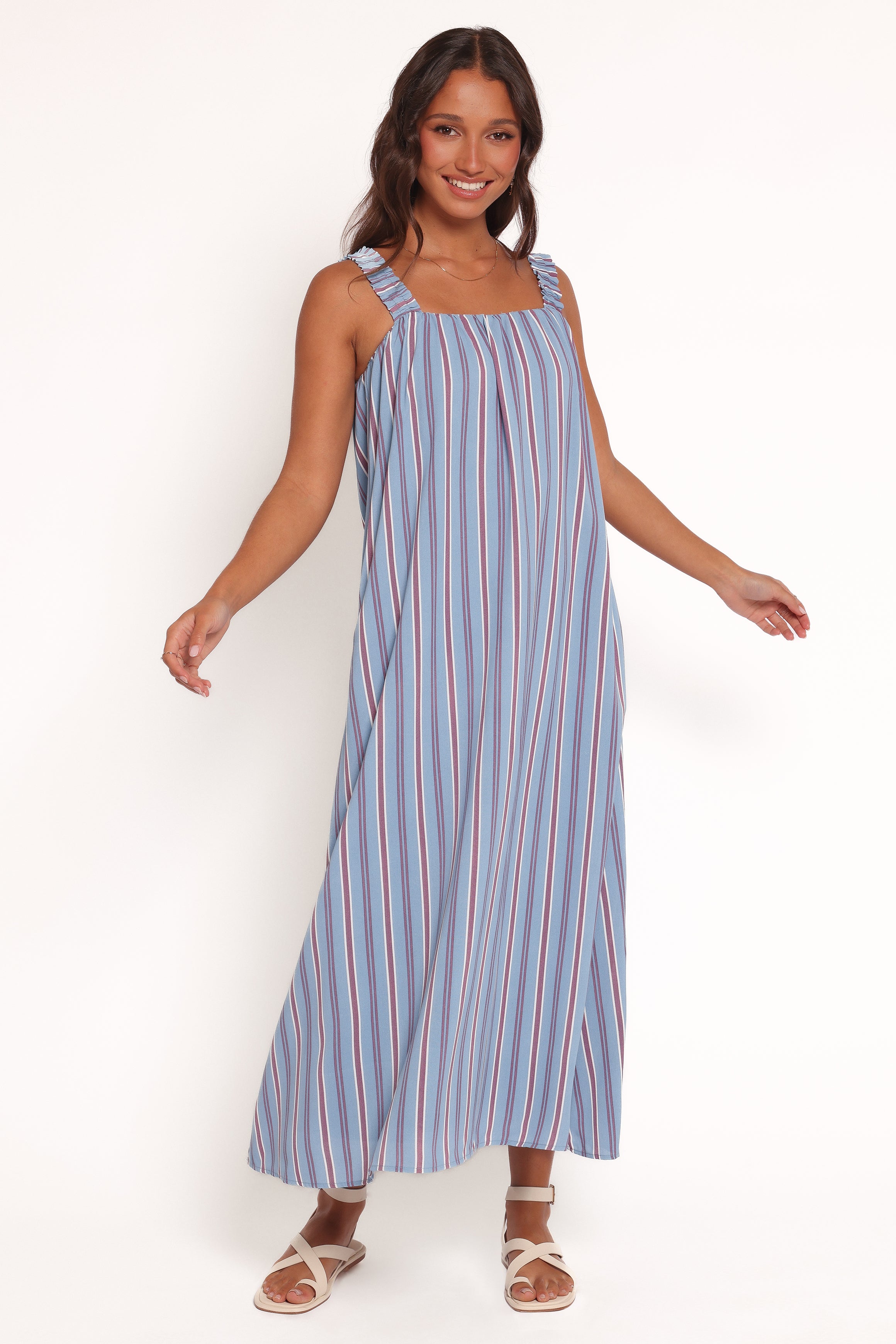  Alessandra Maxi Dress - Blue Stripe、mySite、sugarbowlscore