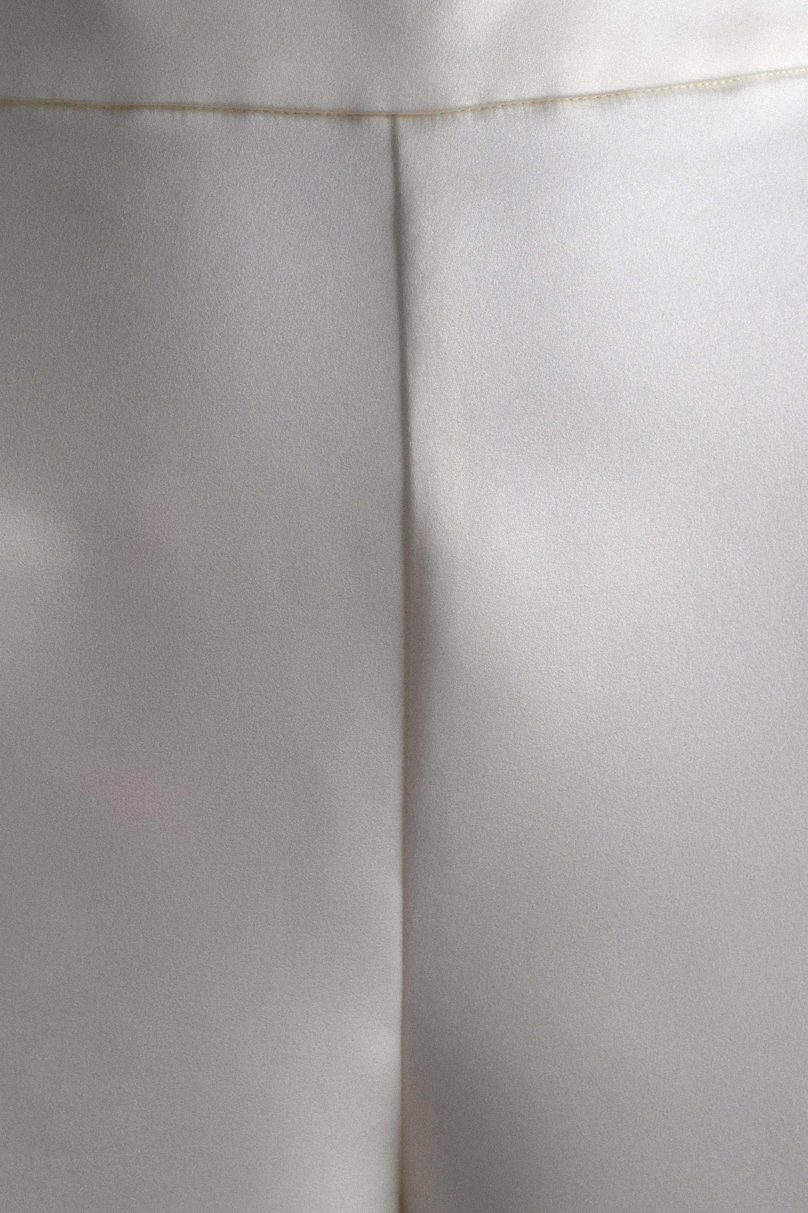 Ada Satin Straight Leg Pant - Ivory、mySite、solidvoid